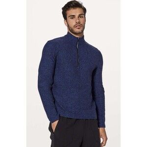 Lululemon Surge Warm 1/2 Zip Pullover Long Sleeve Shirt Blue Men’s Medium - EUC